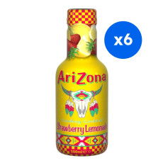 ARIZONA - STRAWBERRY LEMONADE FRAISE CITRON 500ML x6