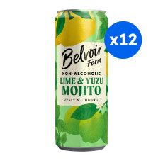 BELVOIR - MOJITO CITRON VERT YUZU SANS ALCOOL CANETTE ALU 250ML x12