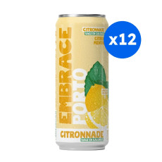 EMBRACE - CITRONNADE PORTO CITRON MENTHE CANETTE 330ML x12