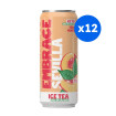 EMBRACE - THE GLACE BRUXELLES THE NOIR PECHE MENTHE CANETTE 330ML x12