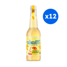 GUINGUETTE - POMME GINGEMBRE SODA CRAFT BOUTEILLE VERRE 330ML x12 BIO