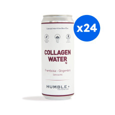 HUMBLE PLUS - EAU PETILLANTE COLLAGENE FRAMBOISE GINGEMBRE CANETTE ALU 330ML x24