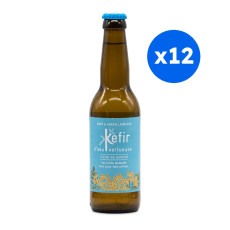 KEFIR EAU VERTUEUSE - FLEUR DE SUREAU BOUTEILLE VERRE 330ML x12 BIO