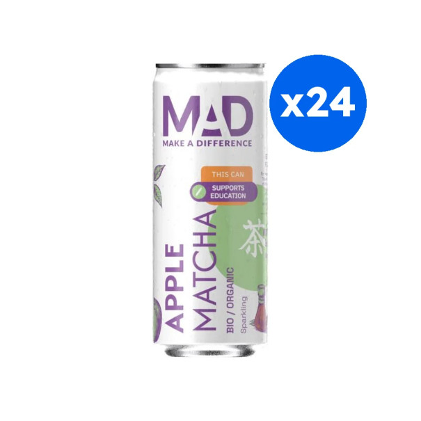 MAD - APPLE MATCHA POMME ET THE VERT 330ML x24 BIO