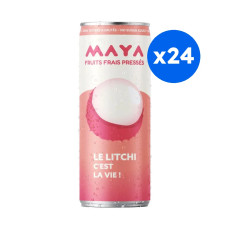 MAYA - JUS LITCHI CANETTE 330ML x24