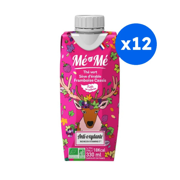 ME-ME - ANTI-OXYDANTE THE VERT MATCHA FRUITS ROUGES 330ML x12 BIO