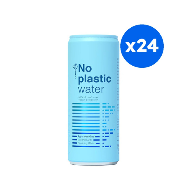 OCEAN52 - NO PLASTIC WATER EAU MINERALE PETILLANTE CANETTE ALU 330ML x24