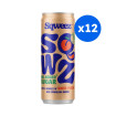 SQWEEZ - BOISSON PETILLANTE PECHE BLANCHE CANETTE ALU 250ML x12