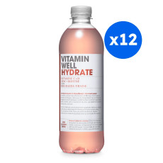 VITAMIN WELL - HYDRATE RHUBARBE FRAISE BOUTEILLE PET 500ML x12