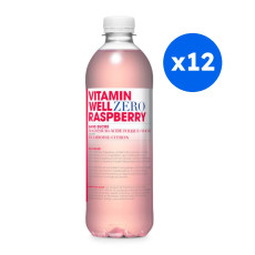 VITAMIN WELL - RASPBERRY ZERO BOUTEILLE PET 500ML x12