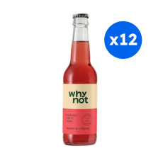 WHY NOT - SODA CRAFT FRAMBOISE THYM BOUTEILLE VERRE 330ML x12 BIO