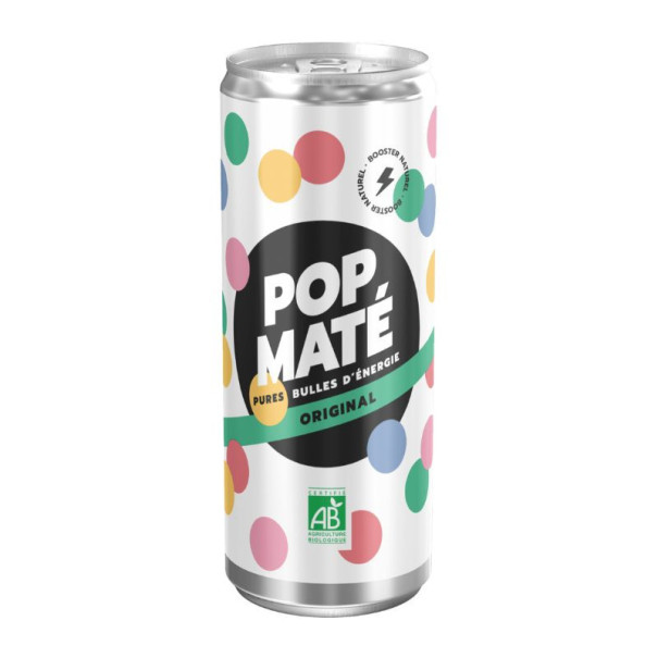 Pop Maté - Maté original canette alu 250ml x24 Bio