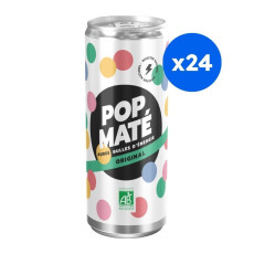 Pop Maté - Maté original canette alu 250ml x24 Bio