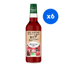 MENEAU - SIROP CRANBERRY/FRAMBOISE BOUTEILLE VERRE 500ML BIO