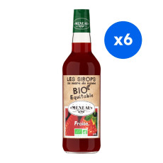 MENEAU - SIROP FRAISE BOUTEILLE VERRE 500ML BIO