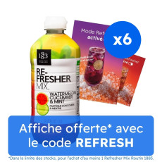 ROUTIN 1883 - REFRESHER MIX PASTEQUE CONCOMBRE MENTHE 1L