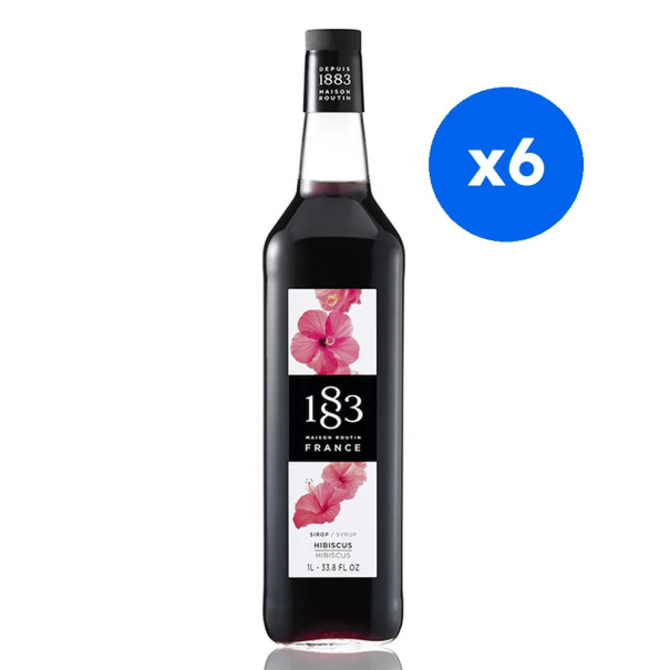 ROUTIN 1883 - SIROP HIBISCUS 1L BOUTEILLE VERRE