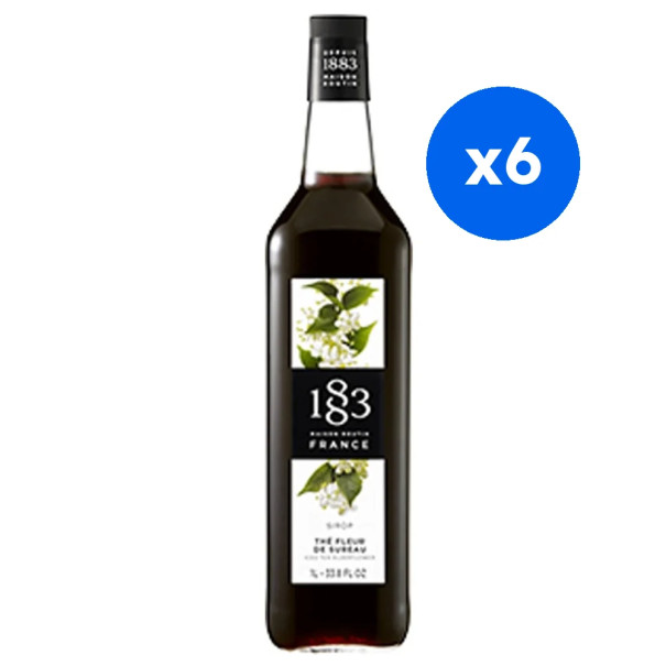 ROUTIN 1883 -SIROP THE NOIR FLEUR SUREAU 1L BOUTEILLE VERRE