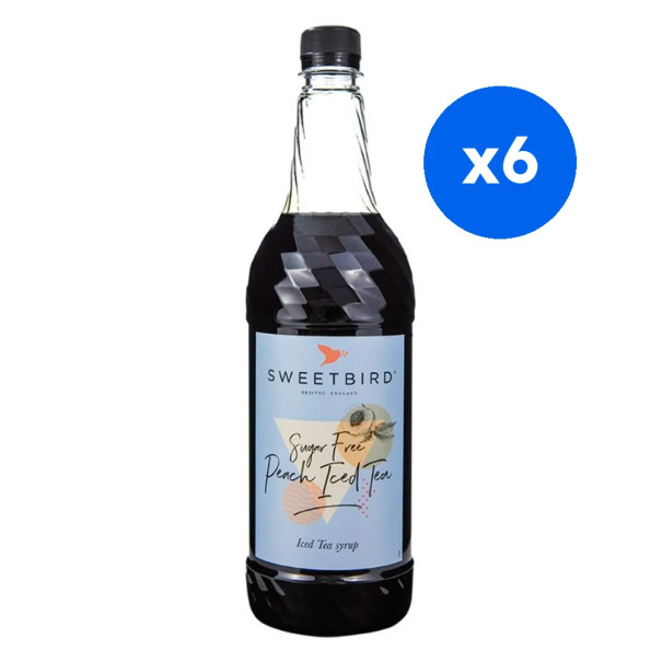 SWEETBIRD - SIROP ICED TEA PECHE SANS SUCRE 1L BOUTEILLE PET