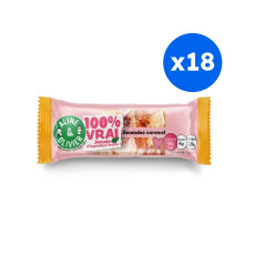 ALINE ET OLIVIER - MINI SNACK AMANDES CARAMEL BARRE 18G x18