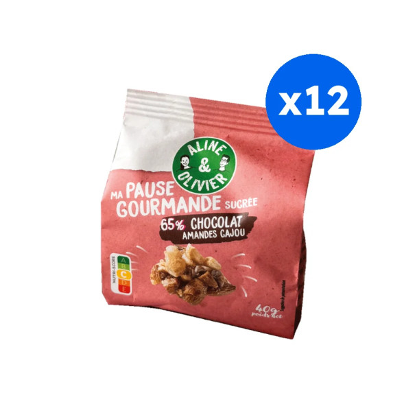 ALINE ET OLIVIER - PAUSE GOURMANDE CHOCONUTS SACHET 40G x12