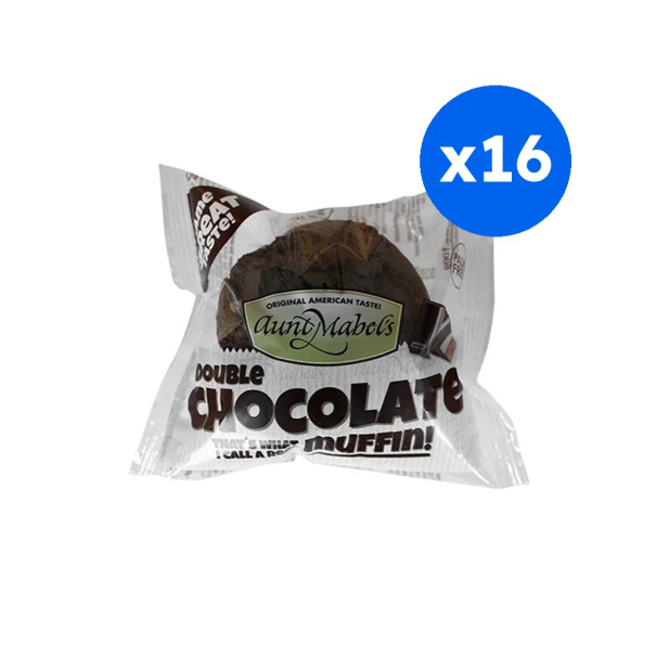 AUNT MABELS - MUFFIN DOUBLE CHOCO 100Gx16