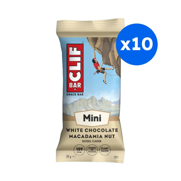 CLIF BAR - MINI BARRE CHOCOLAT BLANC MACADAMIA 28G x10