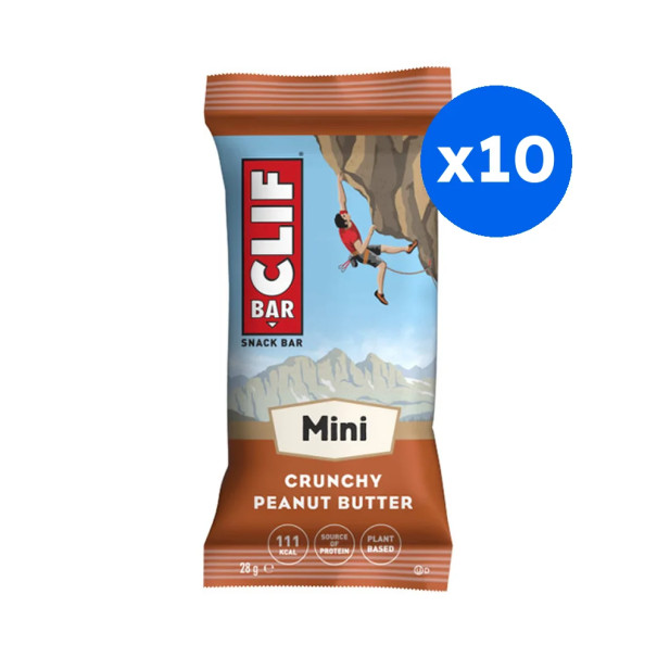 CLIF BAR - MINI BARRE CRUNCHY PEANUT BUTTER 28G x10