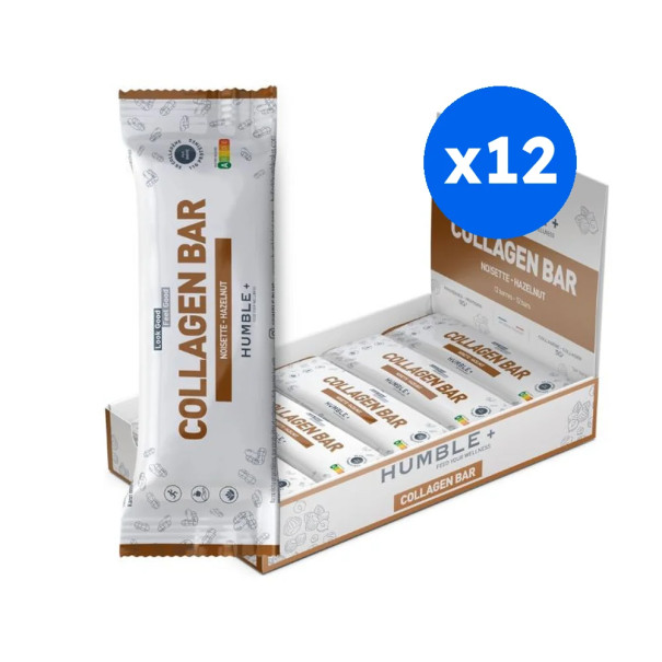 HUMBLE PLUS - BARRE COLLAGENE NOISETTE 46G x12