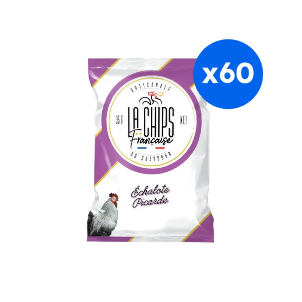 LA CHIPS FRANCAISE - CHIPS ECHALOTE SACHET 35G x60
