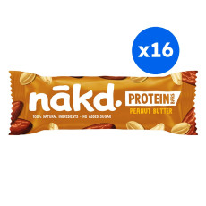 NAKD - PROTEIN BARRE VEGAN PEANUT BUTTER 45G x16
