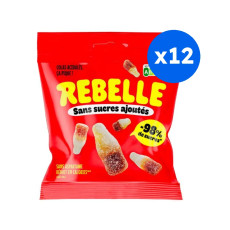 REBELLE - BONBONS BOUTEILLES COLA SANS SUCRES 50G x12