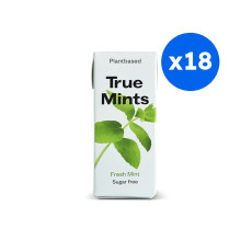 TRUE - PASTILLES MENTHE FRAICHE SANS SUCRES PRÉSENTOIR 13G x18