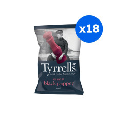 TYRRELLS - CHIPS SEL ET POIVRE 40G x18