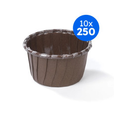 NORDIA - CAISSETTE RONDE CARTON MARRON POUR CUISSON x250