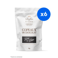 DOLFIN - COPEAUX DE CHOCOLAT NOIR ET BLANC 1KG