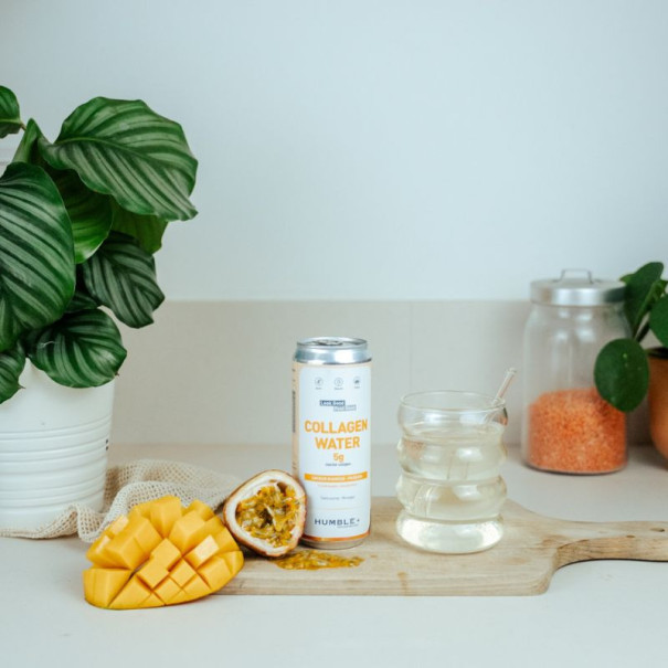 HUMBLE - EAU PETILLANTE COLLAGENE MANGUE PASSION CANETTE ALU 330ML x24