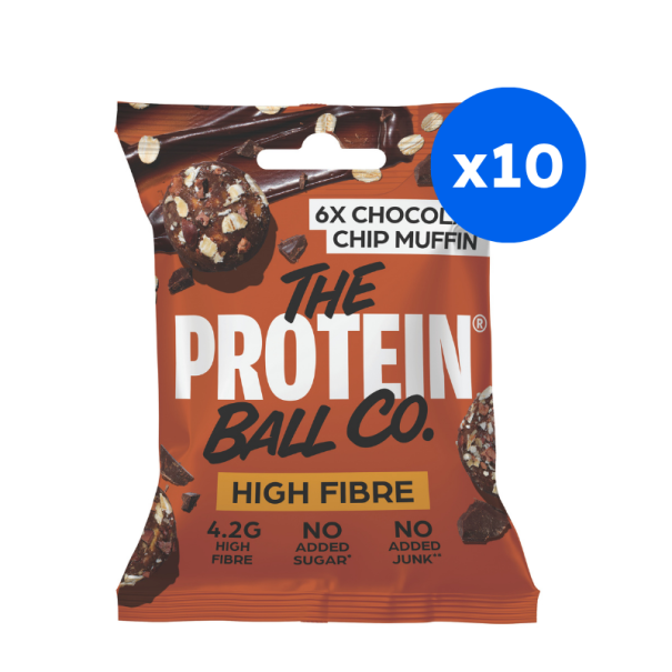 The Protein Ball - Boule Protéinées à l'Avoine Saveur Muffin Choc Chip 