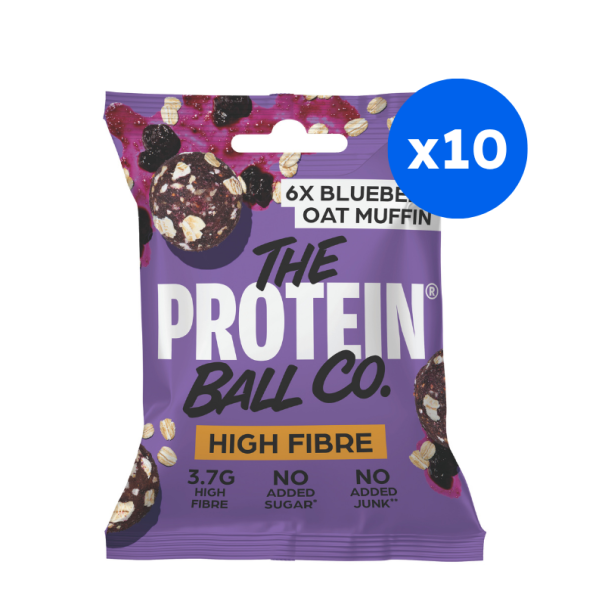 The Protein Ball - Boules protéinées au muffin à l'avoine et aux myrtille