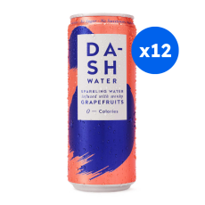Dash - Eau pétillante Pamplemousse canette alu 330ml x12