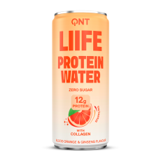 QNT Liife - Eau protéinée Orange Sanguine & Ginseng 330ml