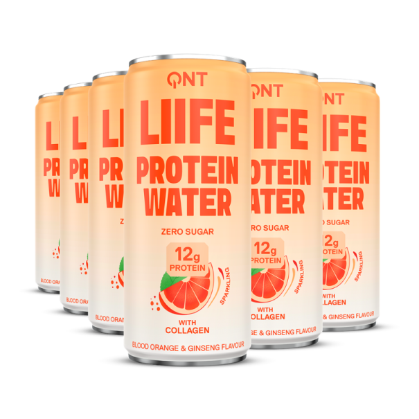QNT Liife - Eau protéinée Orange Sanguine & Ginseng 330ml