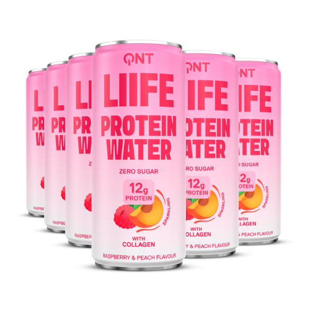 QNT - Eau protéinée framboise pêche 330ml x12