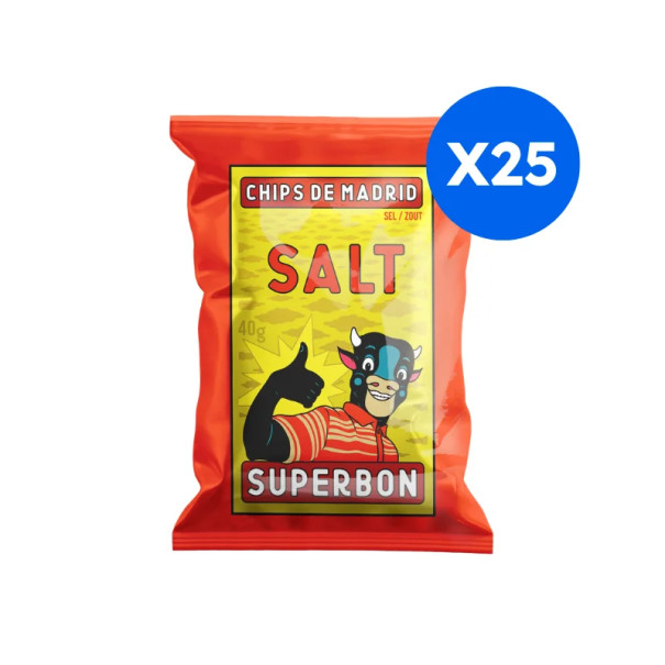 SUPERBON - CHIPS SEL 40G x25
