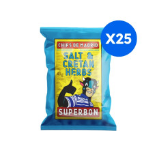 SUPERBON - CHIPS HERBES CRETOISES 40G x25