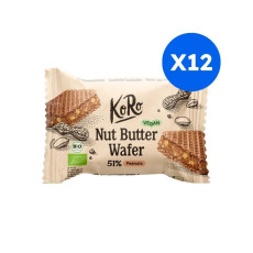 Koro - Gaufrette cacahuète 22g x12 bio - Fournisseur snacking Delidrinks