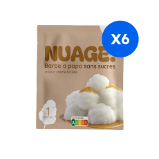 Nuage - Barbe à papa sans sucres Crème brûlée - Grossiste Delidrinks