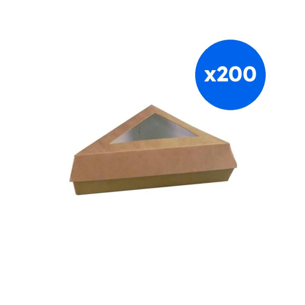 BOITE A TARTE KRAFT TRIANGLE A FENETRE x200