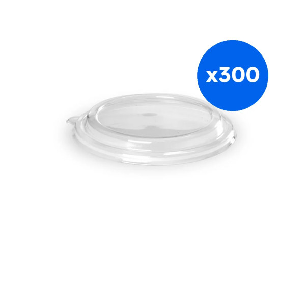 COUVERCLES PET POUR POT SALADE KRAFT 1250ML Ø176MM x300