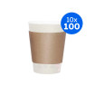 MANCHON CARTON BRUN 12/16oz x100